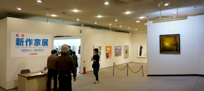 新作家美術協会の春季 新作家展２０１６展会場風景